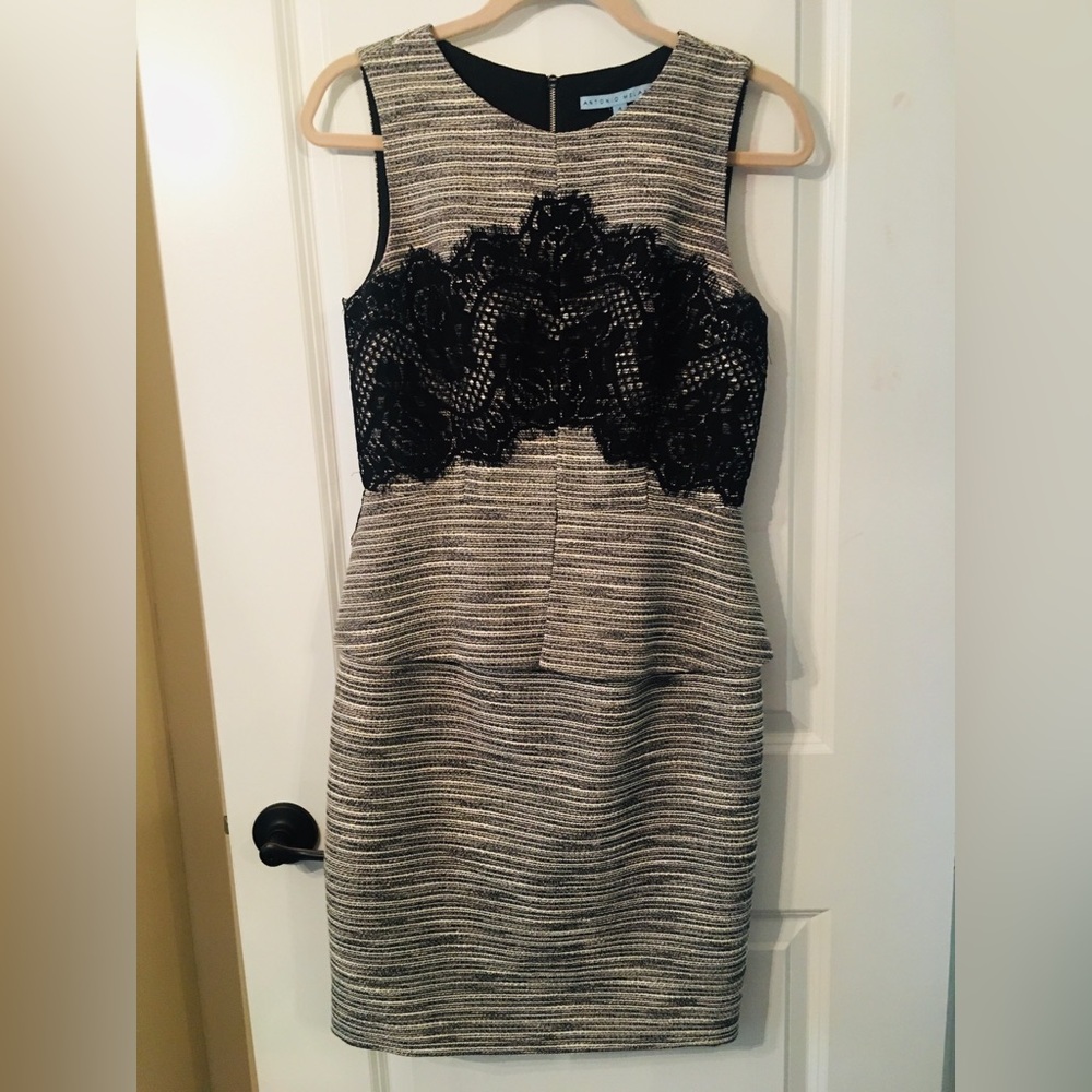 Antonio Melani Black and White Dress Size 4
